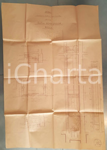 Mappa, planimetria storica 1929 BIELLA Progetto per Giovanni SCARZELLA Ascensore elettrico STIGLER 1 Mappa, planimetria storica 1929 BIELLA Progetto per Giovanni SCARZELLA Ascensore elettrico STIGLER 1