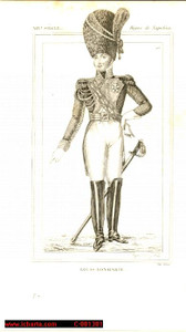 Stampa, bozzetto originale 1852 REGNE DE NAPOLEON Louis BONAPARTE  Costumes historiques Gravure 1