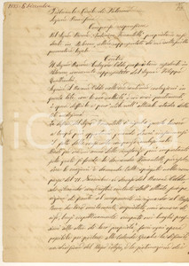 Documento originale, autentico 1885 PALERMO Causa barone Antonino FERRANTELLI per il Bosco del POMO 1