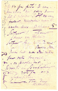 Autografo originale 1930 ca Grafologo R. A. SCHULER a un collega - Lettera autografa 1