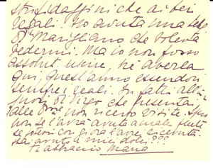 Autografo originale 1927 I bambini fanno festa alle stupidaggini *Autografo Maria CANTONO DI CEVA 1