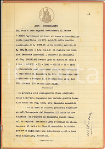 Documento originale, autentico 1951 SAN ROCCO AL PORTO LO Consegna podere FOPPA a Cesare LODIGIANI mezzadro 1