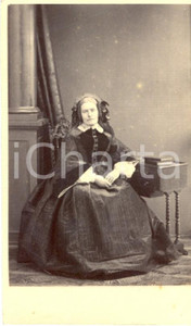 Fotografia d'epoca originale 1880 ca TORINO Ritratto marchesa PALLAVICINO CANTONO DI CEVA *Foto CHANAZ 1