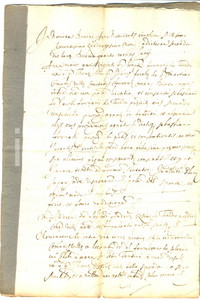 Documento originale, autentico 1649 CHETE SO Anna FORNARI vende prato ad Andrea ROSINA Manoscritto 1