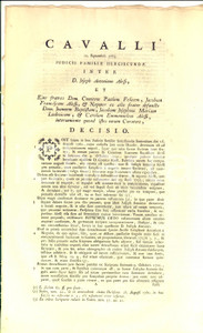Documento originale, autentico 1773 TORINO Conte Giuseppe Antonio ALESSI contro i fratelli per eredità paterna 1