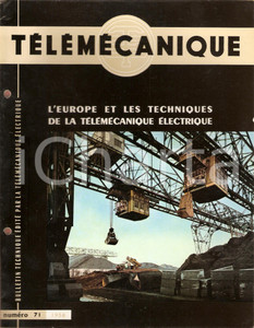 Giornale, rivista storica 1958 TELEMECANIQUE 71 Techniques de télémecanique Electrique Revue illustrée 1