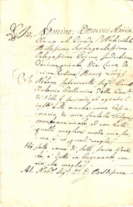 Documento originale, autentico 1781 CHIAVENNA SO Nobile Bartolomeo LUMAGA acquista parte di dimora rurale 1