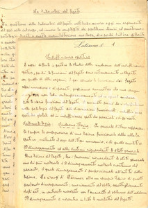 Documento originale, autentico 1930 ca LATISANA UD Saggio sulle malattie del fegato Manoscritto 42 pp. 1