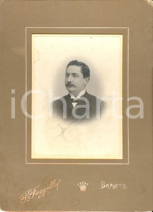 Fotografia d epoca originale 1920 ca BARLETTA Ritratto maschile in abito elegante Foto FAGGELLA 1