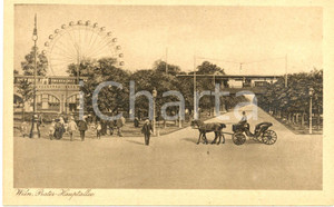 Cartolina originale da collezione 1925 ca WIEN AUSTRIA Il PRATER Hauptallee Cartolina ANIMATA FP NV 1
