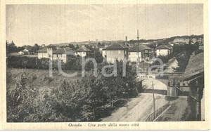 Cartolina originale da collezione 1935 ca OVADA AL Veduta parziale della città Cartolina FP NV Atlantic Oil 1