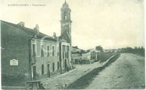 Cartolina originale da collezione 1930 ca BONDENO FE Scorcio panoramico SCORTICHINO Cartolina FG NV DANNEGGIATA 1