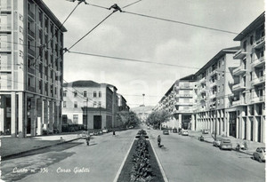 Cartolina originale da collezione 1945 ca CUNEO Veduta di corso GIOLITTI Cartolina ANIMATA FG NV 1