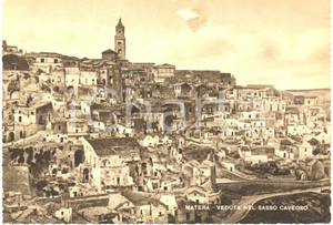 Cartolina originale da collezione 1940 ca MATERA Scorcio dell interno del SASSO CAVEOSO Cartolina FG NV 1