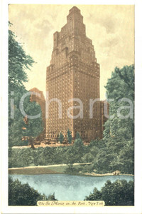 Cartolina originale da collezione 1950 ca NEW YORK USA Scorcio hotel ST.MORITZ on the Park a MANHATTAN FP NV 1