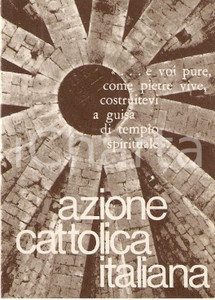 Oggetto da collezione cartaceo 1973 CASSANO SPINOLA AL Tessera AZIONE CATTOLICA ITALIANA Illustrata 1
