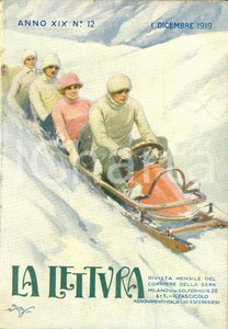 Giornale, rivista storica 1919 LA LETTURA I divorzi del dopoguerra Rivista ILLUSTRATA Anno XIX n° 12 1