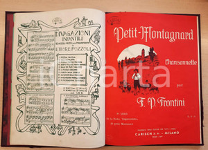 Oggetto da collezione cartaceo 1916 Profumo di viole  La voix du coeur  Petit Montagnard Raccolta spartiti 1