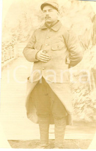 Fotografia d epoca originale 1918 WW1 CAMPO DI DARMSTADT Ritratto soldato HOLLIER prigioniero di guerra 1