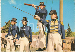 Cartolina originale da collezione 1960 ca MARINA SARDA Tenente di vascello - Ricostruzione storica *Cartolina FG 1