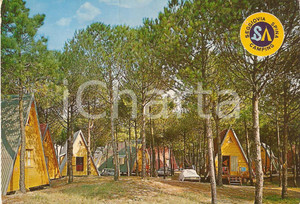 Cartolina originale da collezione 1975 LIDO DI SPINA (FE) Bungalow nella pineta dello Spina Camping *Cartolina FG 1