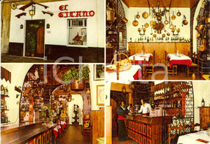 Cartolina originale da collezione 1960 ca GENOVA SAMPIERDARENA Ristorante spagnolo EL GITANO Cartolina VINTAGE 1