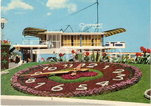 Cartolina originale da collezione 1970 PESCARA Ristorante GABBIANO e rotonda del lungomare *Cartolina VINTAGE 1