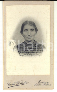 Fotografia d epoca originale 1880 ca TORINO Ritratto di una balia Fotografia Carlo DEASTI 1