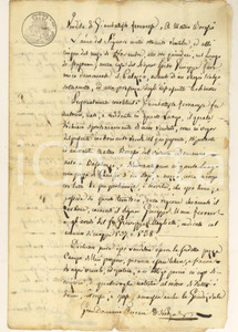 Documento originale, autentico 1823 FRESONARA AL Giambattista FERRARESE vende campo a Matteo BORASIO 1
