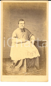 Fotografia d epoca originale 1870 ca LE MANS F Ritratto di un vescovo  Fotografia GUSTAVE 1