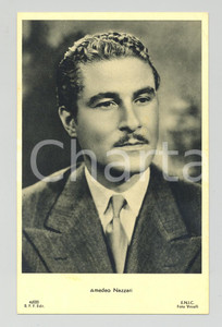 Cartolina originale da collezione 1945 Amedeo NAZZARI Attore  Fotocartolina VASELLI FP NV 1