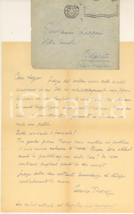 Autografo originale 1922 TORINO Enrico THOVEZ stimato più in America che in patria AUTOGRAFO 1