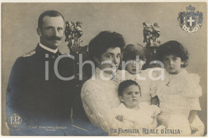 Cartolina originale da collezione 1900 circa TORINO La famiglia reale d'ITALIA - Cartolina FP VG 1