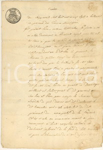 Documento originale, autentico 1827 BALBOUTET (TO) Don PASTRE in debito con domestico Antonio BORSELLINO 1
