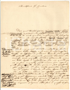 Autografo originale 1854 FERMO Zeffirino RE Possiedo una biblioteca piccola ma scelta *AUTOGRAFO 1