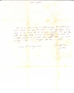 Manoscritto, lettera originale 1848 PIEVE DI TECO IM Gerolamo BONFANTE promette denaro al fratello Lettera 1