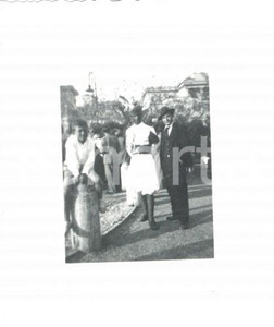 Fotografia d epoca originale 1937 ROMA Militare africano Truppe Coloniali con italiani Foto 6,5 x 5 1