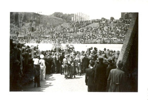 Fotografia d epoca originale 1937 ROMA 1° Anniversario dell Impero Sfilata truppe indigene con cammelli 6x9 1
