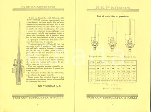 Materiale pubblicitario d’epoca 1928 MILANO SKF Fusi RINGS con bussoletta a rulli Pubblicitario ILLUSTRATO 1