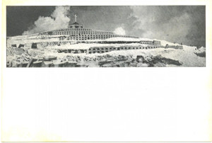 Cartolina originale da collezione 1935 MONTE GRAPPA L ossario durante I lavori di costruzione Cartolina FG NV 1