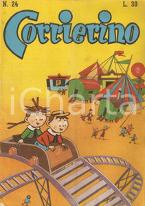 Giornale, rivista storica 1954 CORRIERINO Numero 24 Poesia di Mario PUCCI Rivista Edizione GARZANTI 1