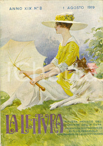 Giornale, rivista storica 1919 LA LETTURA Nino OXILIA e Sandro CAMASIO fratelli di poesia Anno XIX n° 8 1