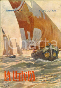 Giornale, rivista storica 1919 LA LETTURA Epistolario di Fulcieri da CALBOLI DANNEGGIATA Anno XIX n°7 1