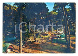 Cartolina originale da collezione 1970 VIAREGGIO (LU) Camping affollato di turisti *Cartolina ANIMATA FG VG 1