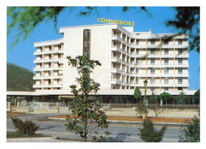 Cartolina originale da collezione 1970 ca MONTEGROTTO TERME PD Hotel COMMODORE Cartolina VINTAGE FG NV 1