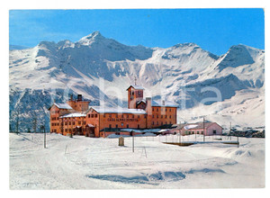 Cartolina originale da collezione 1966 CAMPODOLCINO SO Casa Alpina di MOTTA Panorama innevato Cartolina FG VG 1