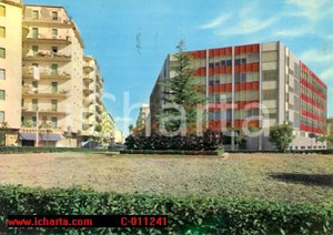 Cartolina originale da collezione 1968 FOGGIA Scorcio panoramico PALAZZO INAM Vintage Cartolina FG VG 1