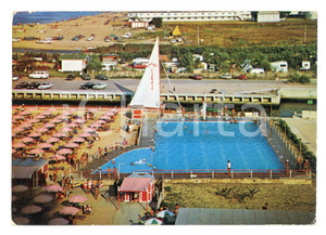 Cartolina originale da collezione 1965 ca MISANO ADRIATICO RN Bagni piscina LUIGI E CLAUDIO a PORTOVERDE Vintage 1