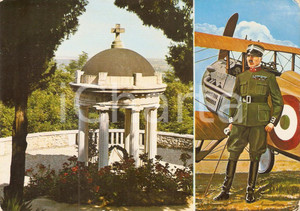 Cartolina originale da collezione 1965 ca NERVESA DELLA BATTAGLIA TV Sacello a Francesco BARACCA Cartolina FG NV 1