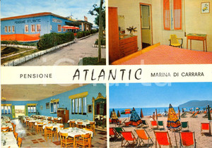 Cartolina originale da collezione 1970 ca MARINA DI CARRARA MS Pensione ATLANTIC Cartolina VINTAGE FG NV 1